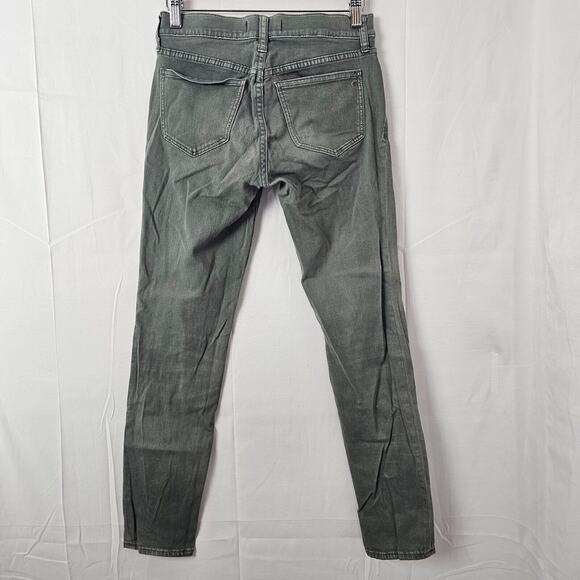 Madewell Jeans Womans 25 Olive Green Skinny Skinny Denim Pant Jeggings 26x27 - Picture 4 of 11